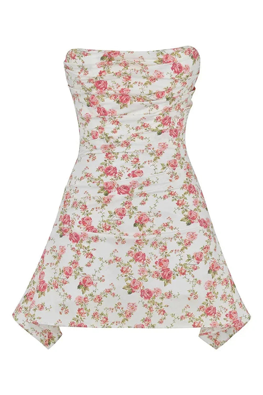 Women's Floral Strapless Corset Mini Dress - photo 10