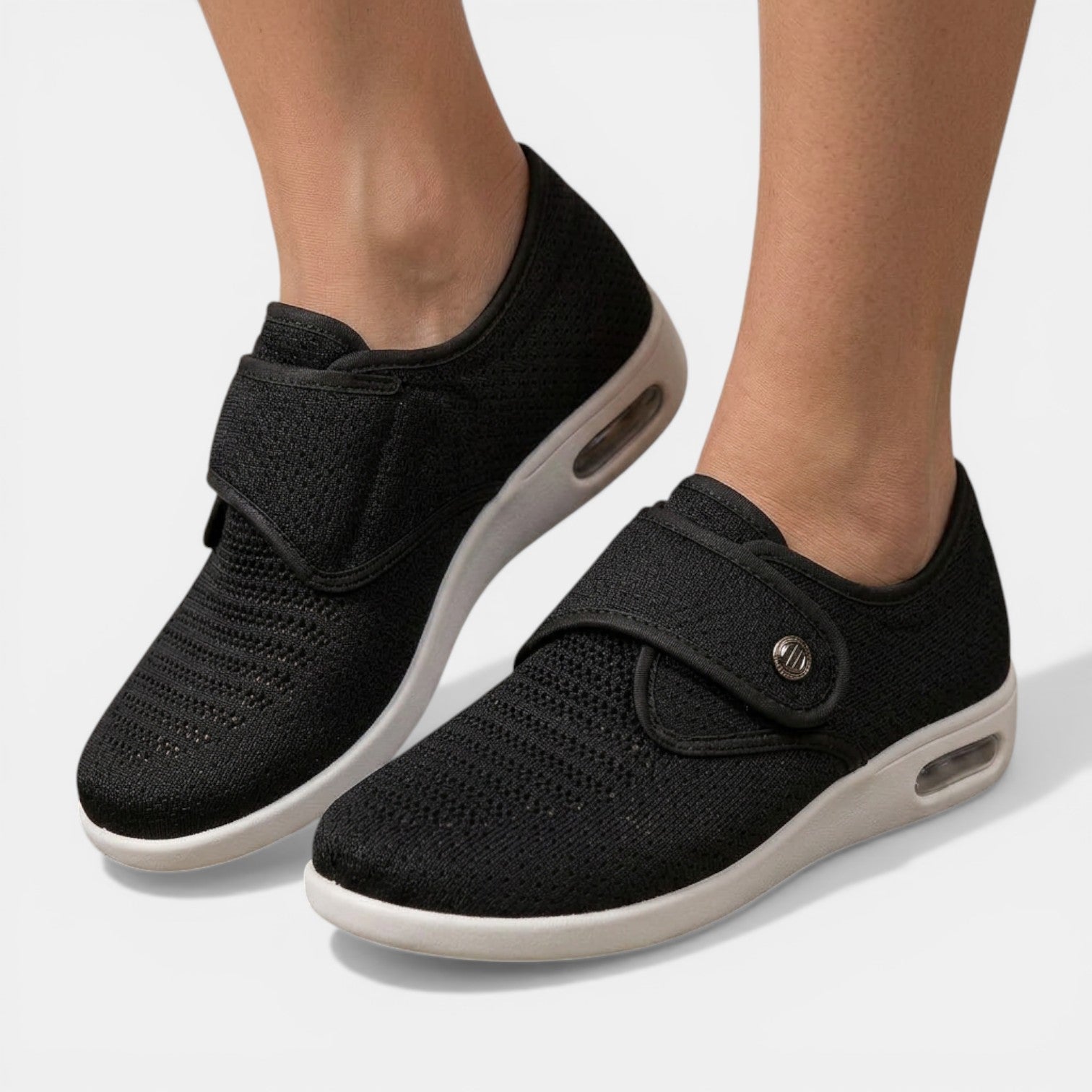 Candice - Women's Orthopedic Wide Fit Trainers with Strap