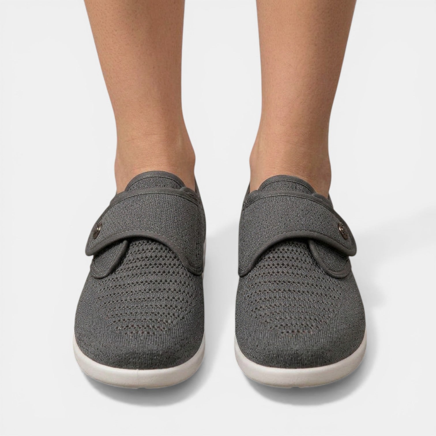 Candice - Women's Orthopedic Wide Fit Trainers with Strap