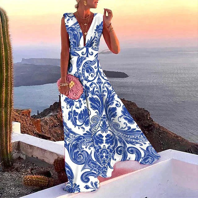Women’s Bohemian Sleeveless Maxi Dress - photo 3